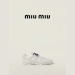Miu Miu × New Balance 530 White Suede & Mesh Sneakers