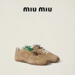 Miu Miu × New Balance 530 Suede & Mesh Sneakers