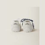 Miu Miu × New Balance 530 White Suede & Mesh Sneakers - Image 4