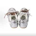 Miu Miu × New Balance 530 Silver Leather & Mesh Sneakers - Image 5
