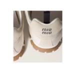 Miu Miu Women's Tyre Technical Fabric & Suede Calfskin Sneakers - Image 5