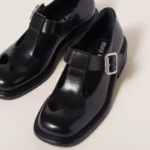 Miu Miu Metallic Buckle Platform Mary Jane Pumps - Image 4