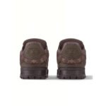 LV Trainer Maxi brown calfskin drawstring low-top sneaker - Image 4