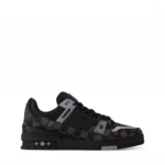 LV Trainer Low-Top Black Damier Sneakers - Image 3