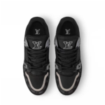 LV Trainer Low-Top Black Damier Sneakers - Image 4
