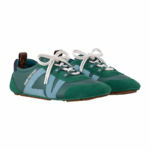 LV Lamb Suede & TPU Ballet Sneakers 1AHNDY GREEN