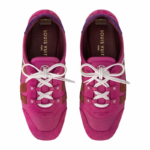 LV Sneakerina Lamb Suede & TPU Ballet Sneakers 1AHNEE PINK - Image 4