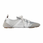 LV Sneakerina Lamb Suede & TPU Ballet Sneakers 1AHOJD Silver - Image 3