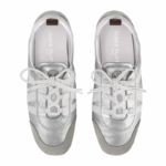 LV Sneakerina Lamb Suede & TPU Ballet Sneakers 1AHOJD Silver - Image 4