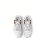 LV Olympia 1AHOET Women’s White Mesh Breathable Sneakers - Image 3