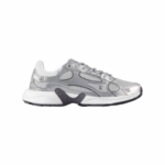 LV Olympia 1AHOI1 Women’s Sneakers, Mesh & Silver Leather - Image 2