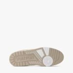 LV Trainer 1AIKMH Sneakers, Cream Calfskin & Monogram Denim, Two-Tone Outsole - Image 6