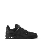 LV Trainer Men's Black Monogram Embossed Leather Sneaker 1AAREY - Image 4